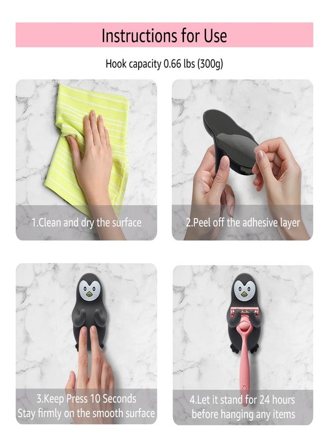 AGMDESIGN Cute Penguin Silicone, Penguin Animal Bathroom Decor, Funny Penguin Gifts for Men Women Wife Husband, Valentine's Day Birthday Gifts for Him Her Wife Husband Boyfriend Girlfriend Dad Mom - Image 3